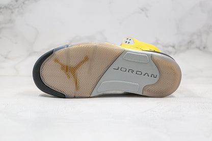 Nike Air Jordan 5 Retro T23 Tokyo Japan Limited Yellow Gray Sneakers