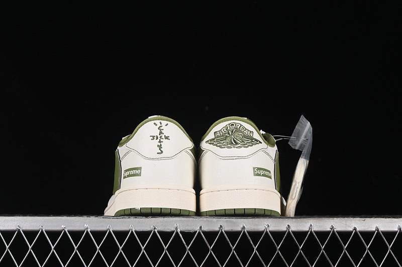 Nike Air Jordan 1 Low Travis Scott Fragment Design OG SP Grass Green White Sneakers