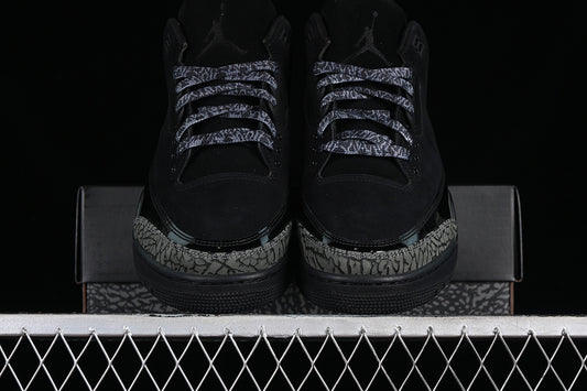 Nike Air Jordan 3 Retro Black Cement Pure Black Sneakers