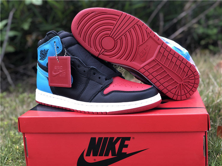 Nike Air Jordan 1 High OG UNC To Chicago 2020 Black Blue Red Sneakers
