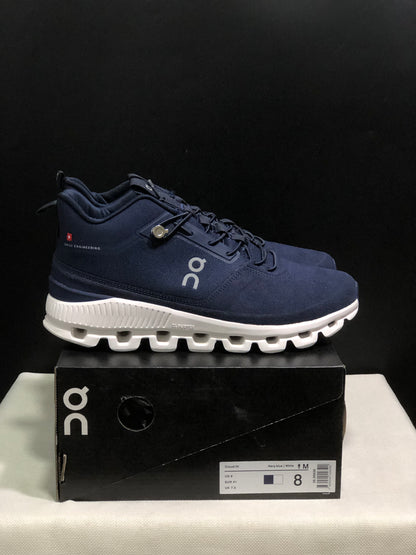 On Running Cloud Hi Edge Outdoor Training Running Shoes Dark Blue/White
