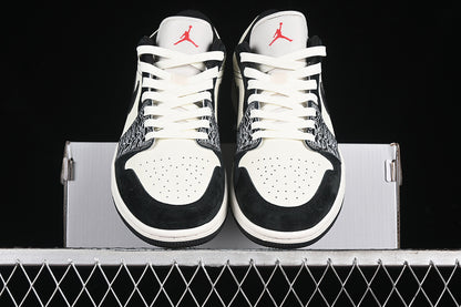 Nike Air Jordan 1 Low Black White Fashion Sneakers