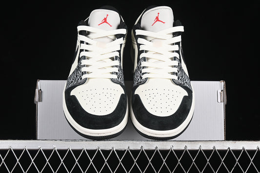Nike Air Jordan 1 Low Black White Fashion Sneakers