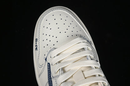 Nike Air Jordan 1 Low BAPE Travis Scott Fragment Design OG SP Navy Sole White Sneakers