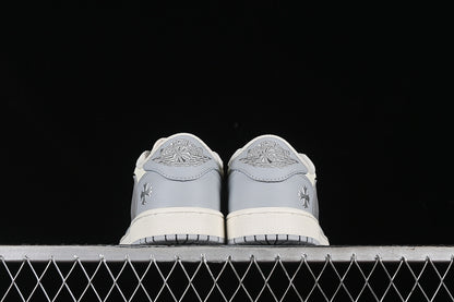 Nike Air Jordan 1 Low OG Travis Scott Fragment Design White Grey Sneakers