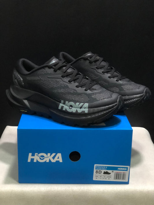 Hoka One One Mafate X Lightweight Fashion Running Shoes Sneakers Black