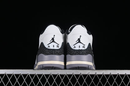 Nike Air Jordan 3 Retro Cement Grey White Sneakers