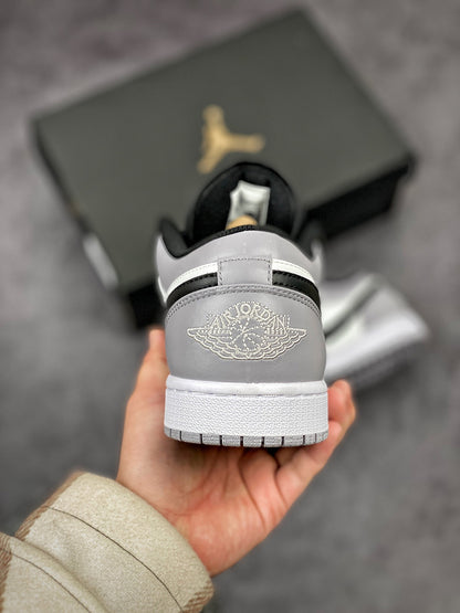 Nike Air Jordan 1 Low Shadow Toe Grey Black Sneakers
