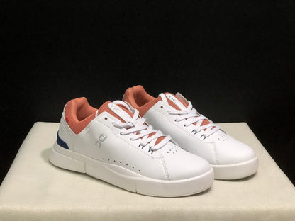 On Running The Roger Spin Board Shoes White/Smoke Grey Pink