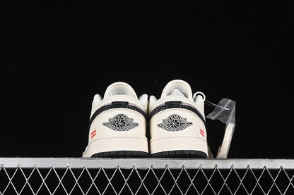 Nike Air Jordan 1 Low Supreme Black White Grey Sneakers