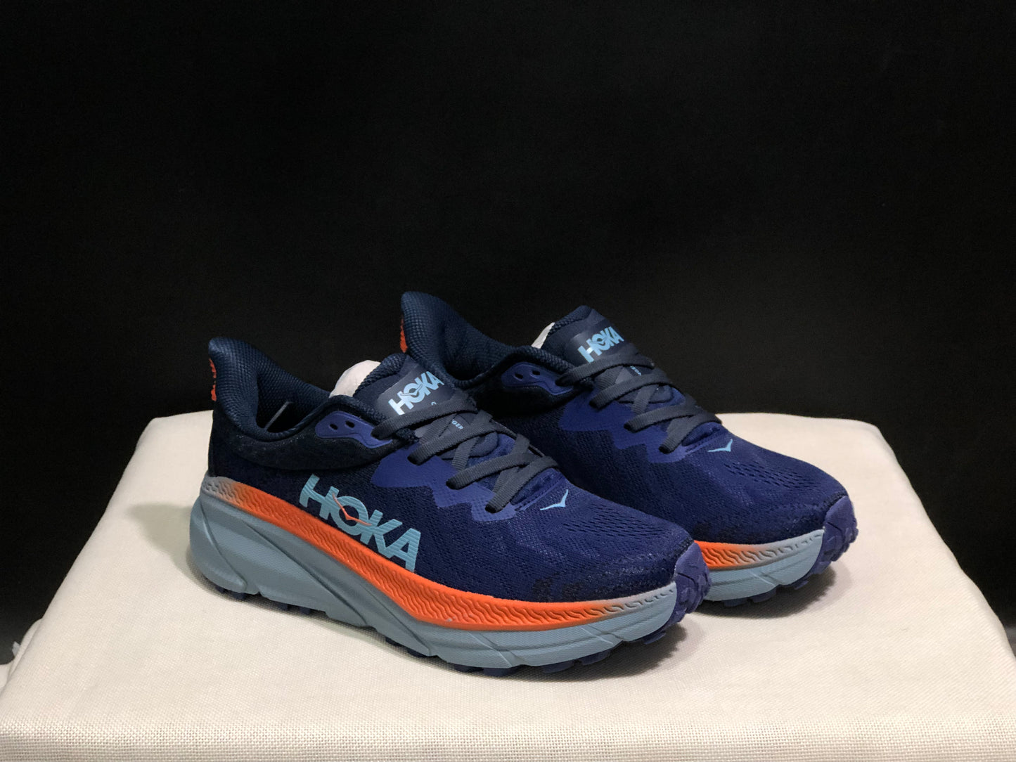 Hoka One One Challenger 7 Shock-absorbing Breathable Running Shoes Sneakers Navy