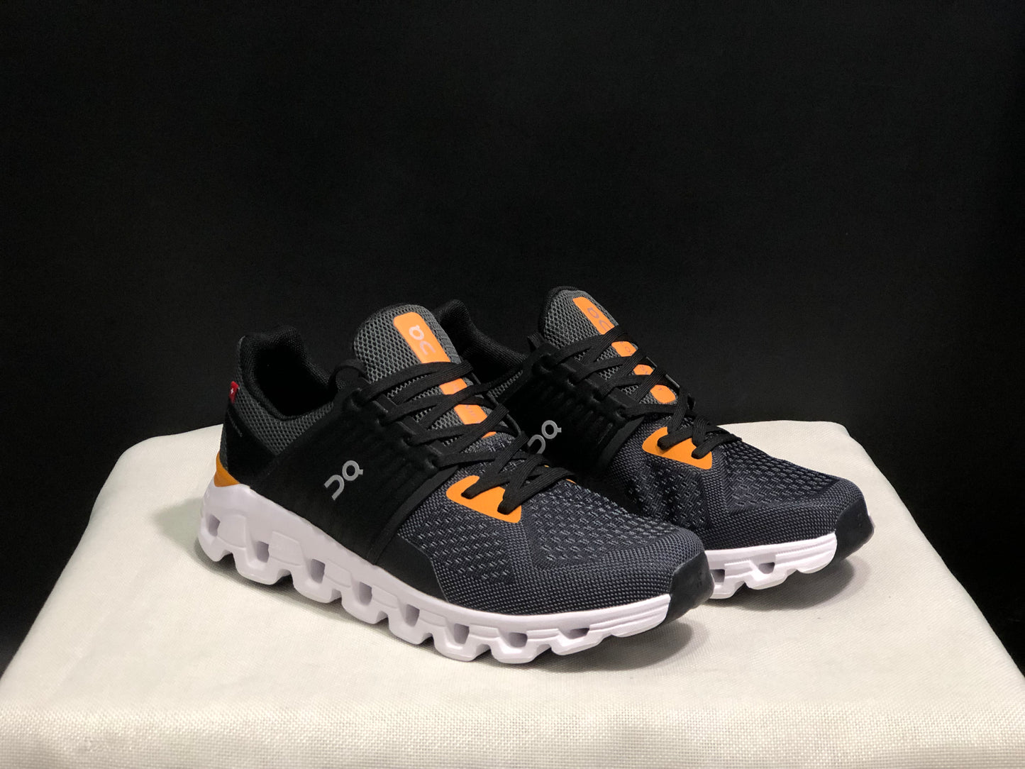 On Running Cloudswift Cushioning Running Shoes Dark Grey/Black/Orange