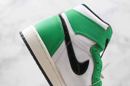 Nike Air Jordan 1 Retro High-Top OG Shoe Lucky Green White Sneakers