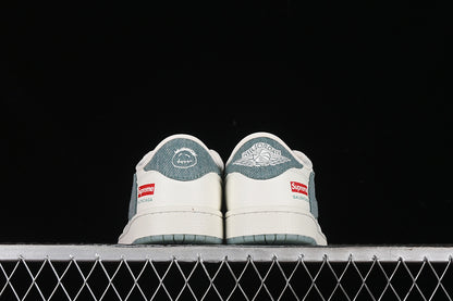 Nike Air Jordan 1 Low Supreme Travis Scott Fragment Design OG SP White Haze Green Sneakers
