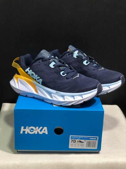 Hoka One One Elevon 2 Anti-slip Wear-resistant Running Shoes Sneakers Navy