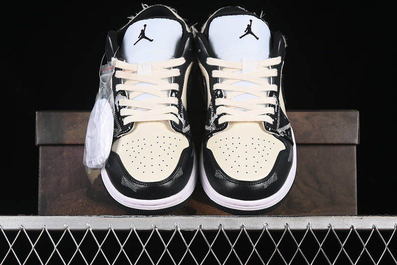 Nike Air Jordan 1 Low Black White Grey Sneakers