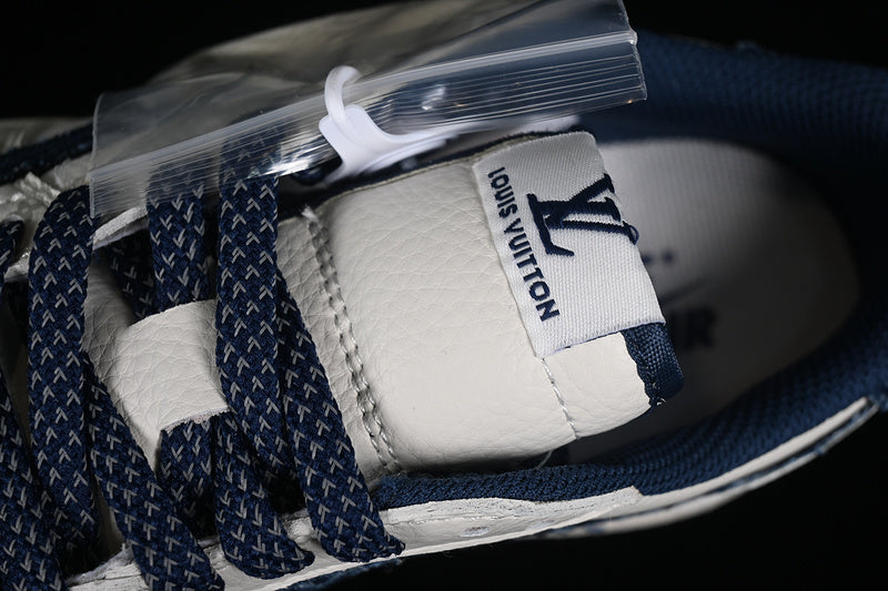 Nike Air Jordan 1 Low LV Travis Scott Fragment Design OG SP Denim Blue White Sneakers