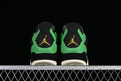 Nike Air Jordan 4 Retro Manila White Black Green Sneakers