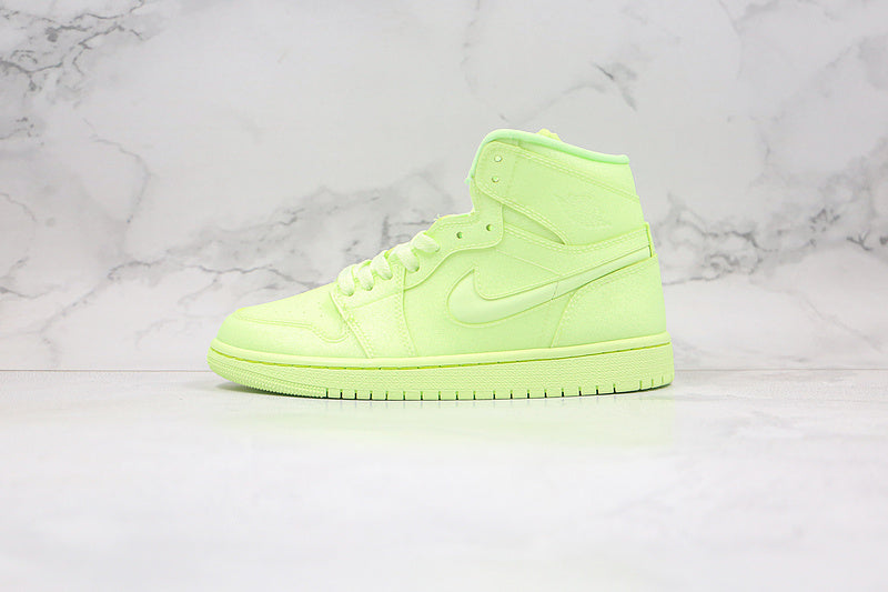 Nike Air Jordan 1 Retro High Tripple Barley Volt Green Sneakers