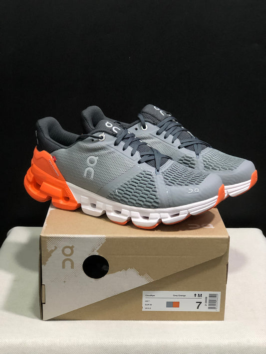 On Running Cloudflyer Shock-Absorbing Running Shoes Grey/Orange