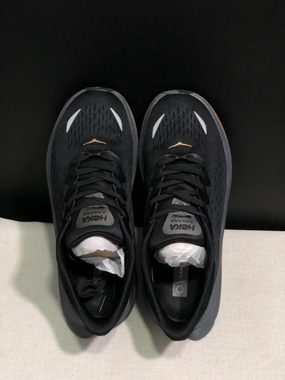 Hoka One One Kawana Cushioning Comfortable Gym Running Shoes Sneakers Black