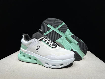 On Running Cloudnova X Comfortable Anti-Slip Running Shoes White/Tiffany Blue