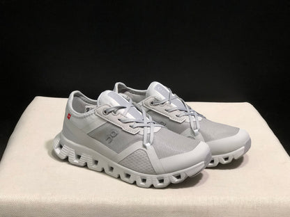 On Running Cloud X 3 AD Comfortable Wear-Resistant Training Shoes Clacier/Ash
