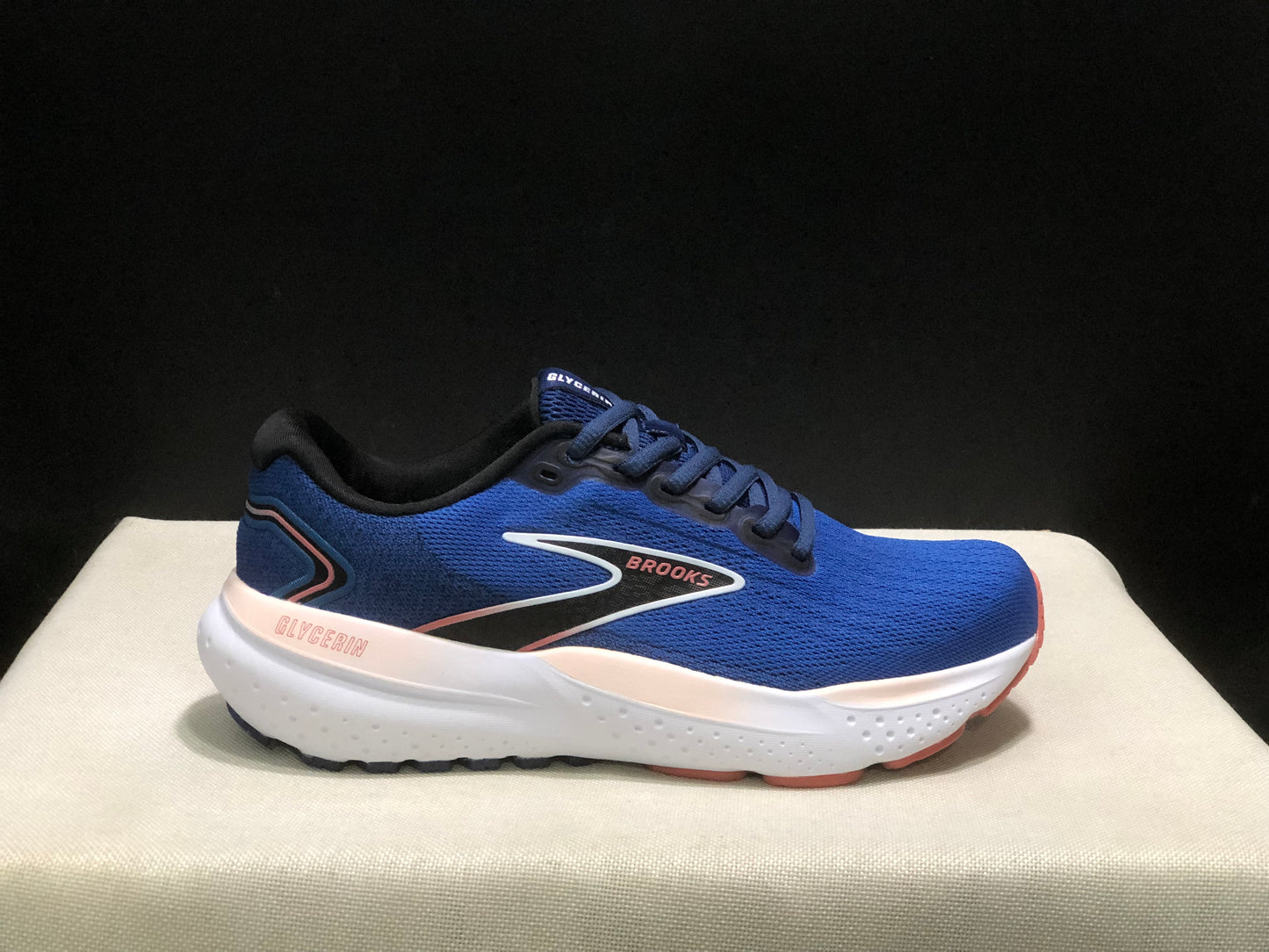 Brooks Glycerin 21 Low-top Casual Running Shoes Blue/Pink
