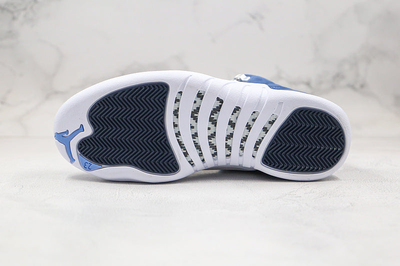 Nike Air Jordan 12 Retro Indigo Blue White Sneakers
