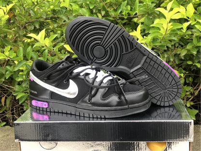 Nike Dunk Off-White Low ¡°50 of 50¡± Black Silver Sneakers