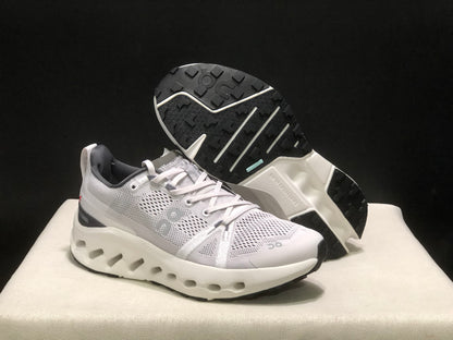 On Running Cloudsurfer Trail Waterproof Comfortable And Breathable Running Shoes Light Grey