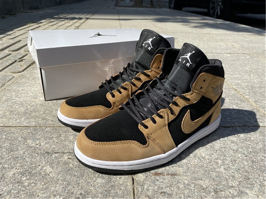 Nike Air Jordan 1 Mid SE Desert Ochre 2020 Brown Sneakers