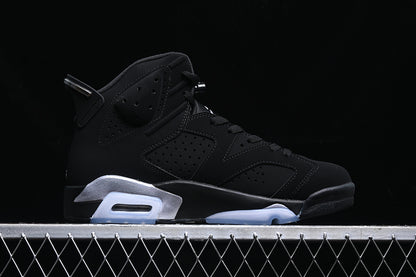 Nike Air Jordan 6 Retro Metallic Silver Black Sneakers