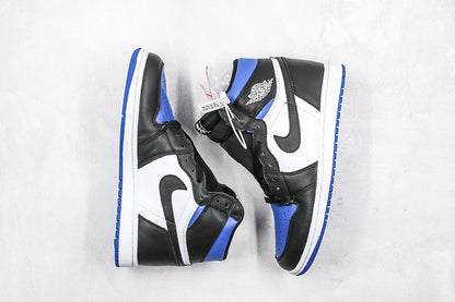 Nike Air Jordan 1 Retro High-Top Royal Toe Gs Black Blue Sneakers
