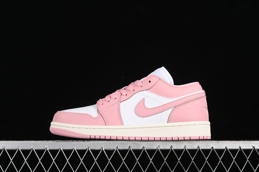 Nike Air Jordan 1 Low White Pink Oxford Sail Sneakers