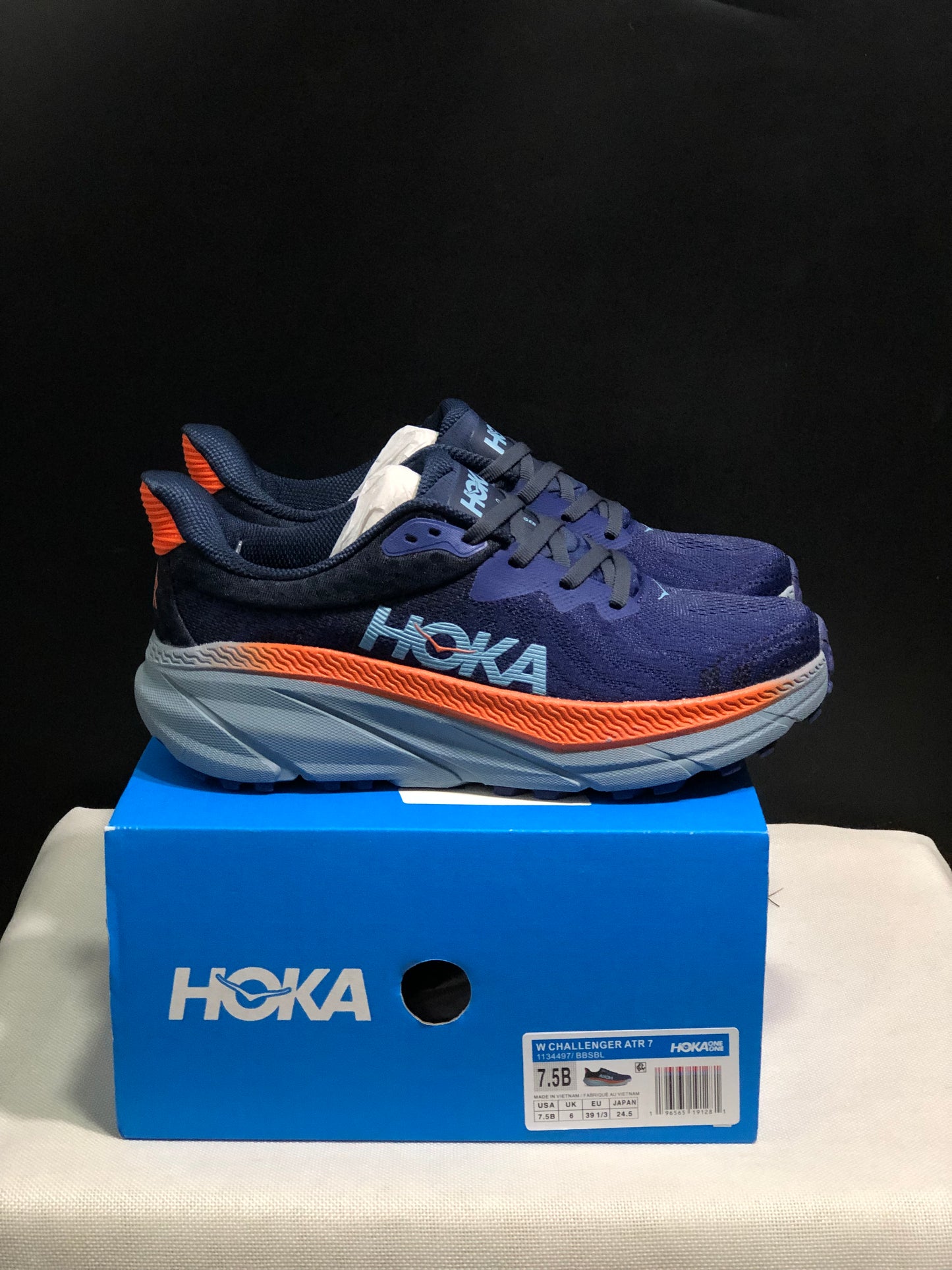 Hoka One One Challenger 7 Shock-absorbing Breathable Running Shoes Sneakers Navy