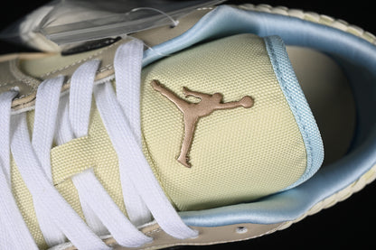 Nike Air Jordan 1 Low Sanddrift Black Muslin Coconut Milk Sneakers