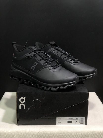 On Running Cloud Hi Edge All Black Outdoor Training Running Shoes