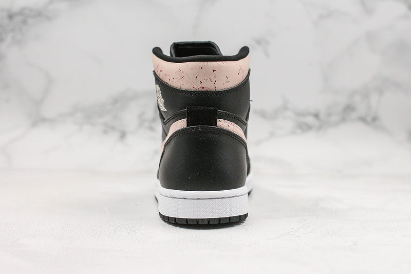 Nike Air Jordan 1 Retro High PRM Black Silt Red Sneakers