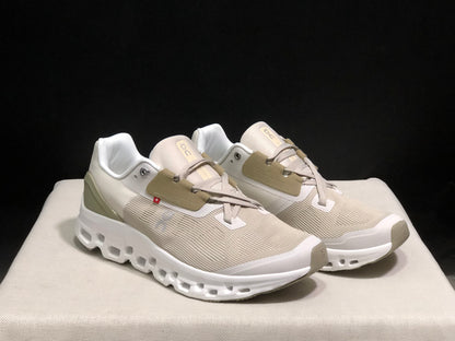 On Running Cloudstratus Breathable Support Running Shoes Khaki