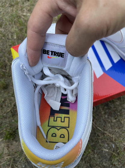 Nike SB Dunk Low Pro Be True White Rainbow Sneakers