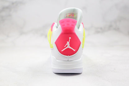 Nike Air Jordan 4 GS Retro Mid Lemon Venom Multicolor Sneakers