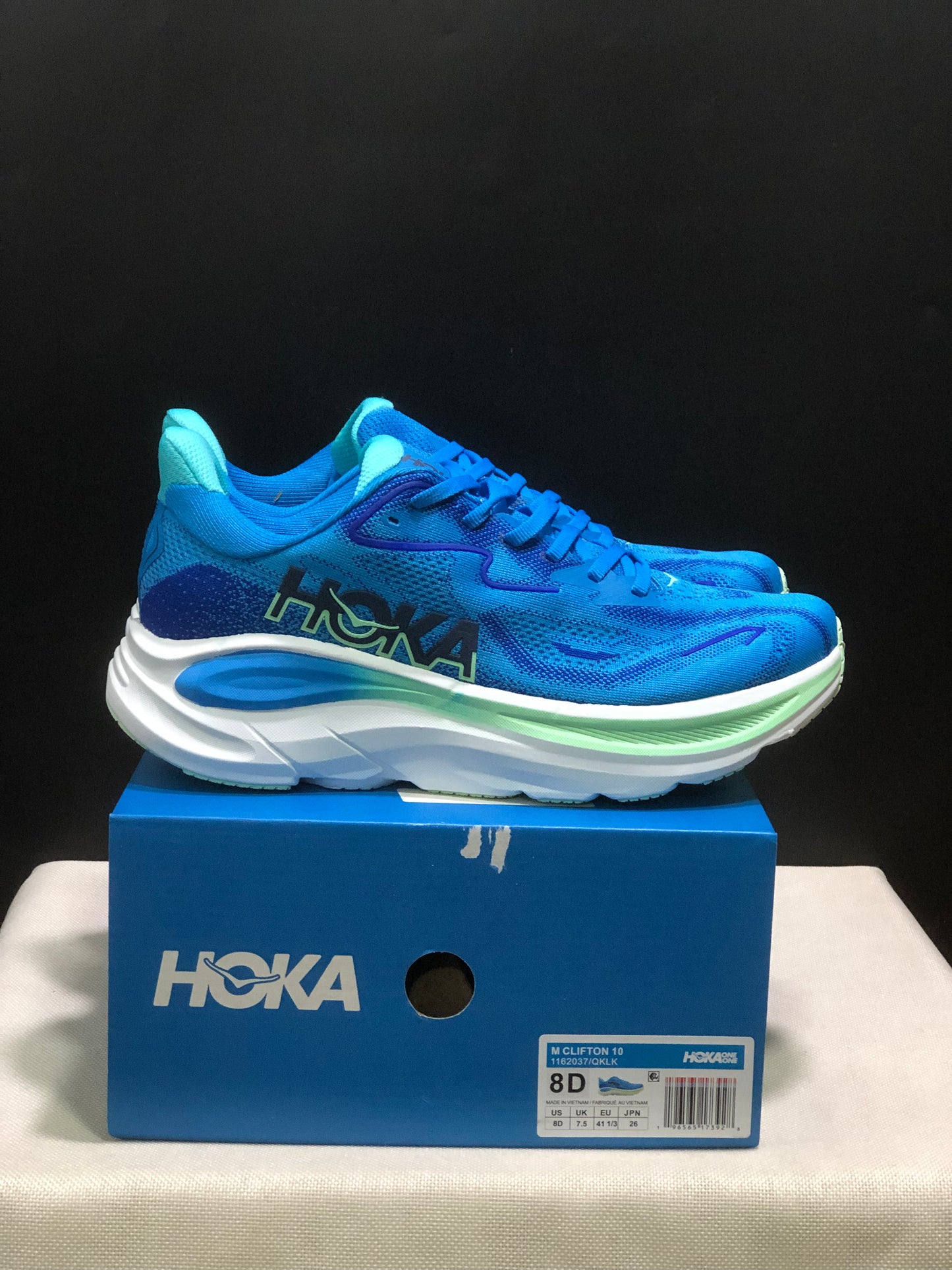 Hoka One One Clifton 10 Fashion Shoes Sneakers Blue