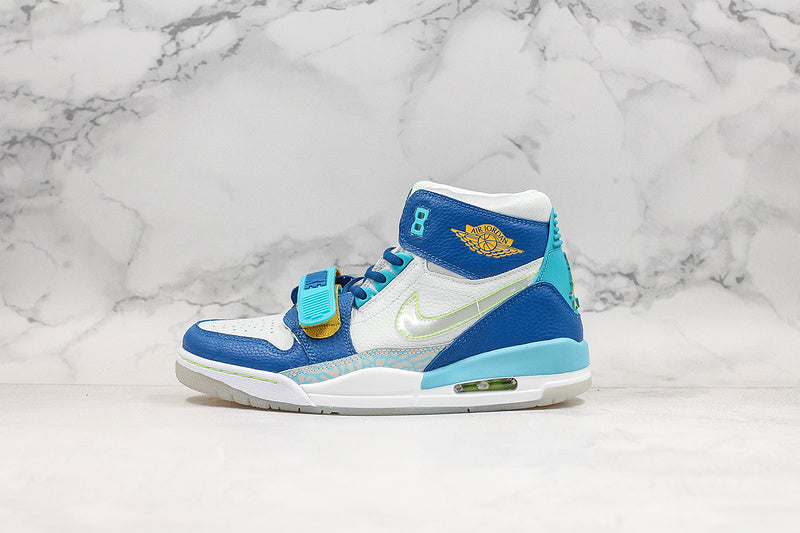 Nike Air Jordan Legacy 312 Just Fly White Blue Sneakers