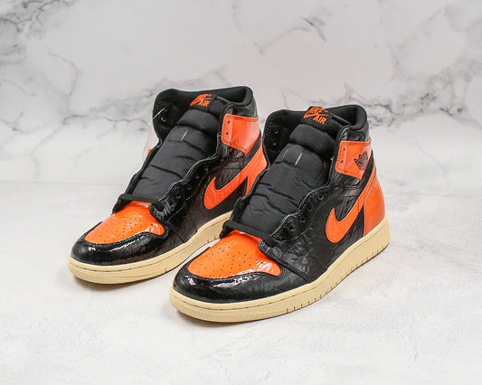 Nike Air Jordan 1 Retro OG High Shattered Backboard 3.0 Black Orange Sneakers