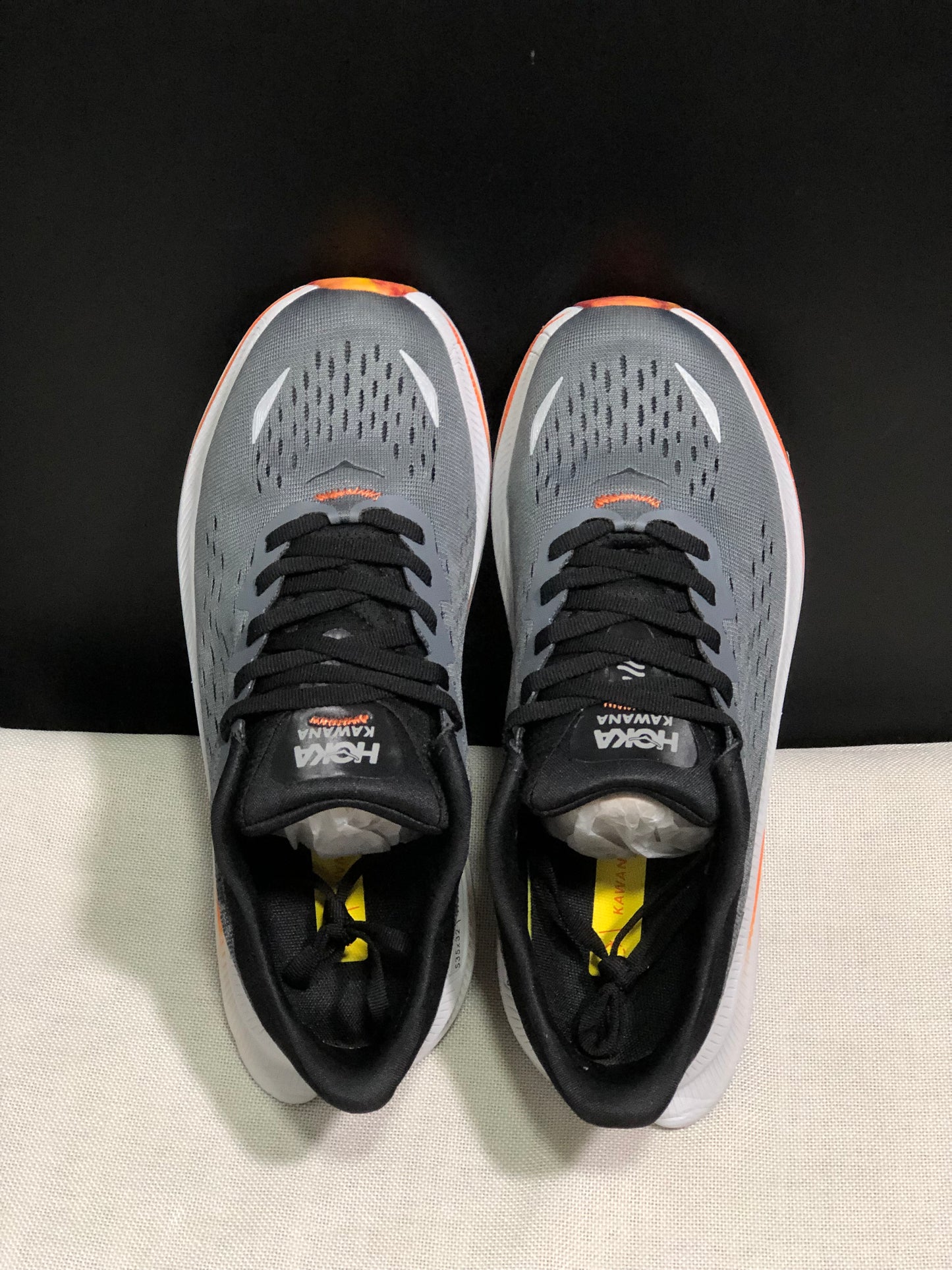 Hoka One One Kawana Cushioning Comfortable Gym Running Shoes Sneakers Gray
