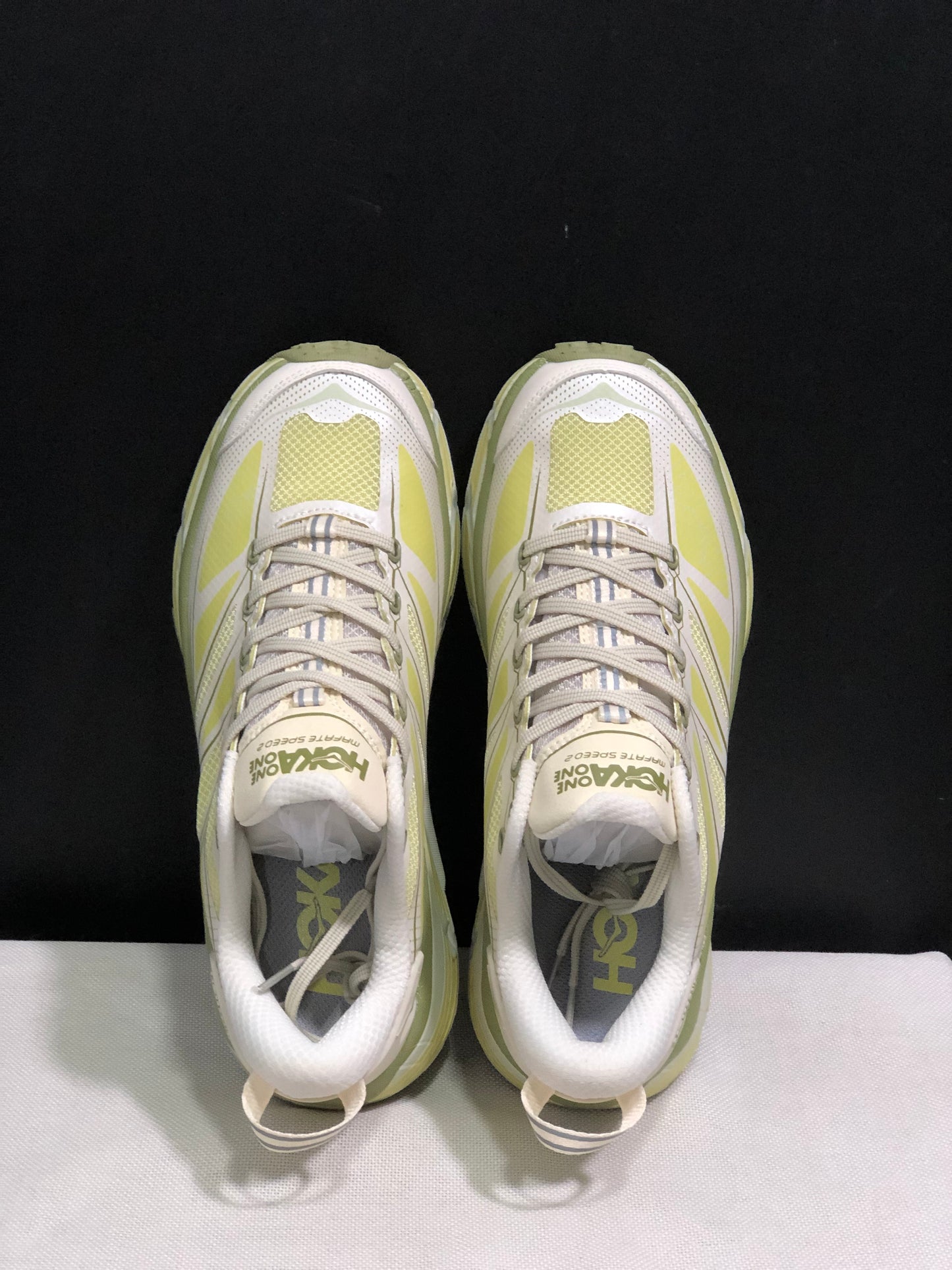 Hoka One One Mafate Speed 2 Mountain Anti-slip Running Shoes Sneakers Light Yellow