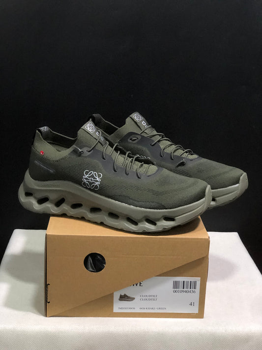 LOEWE x On Running Cloudtilt Running Shoes Co-Signed Edition Army Green