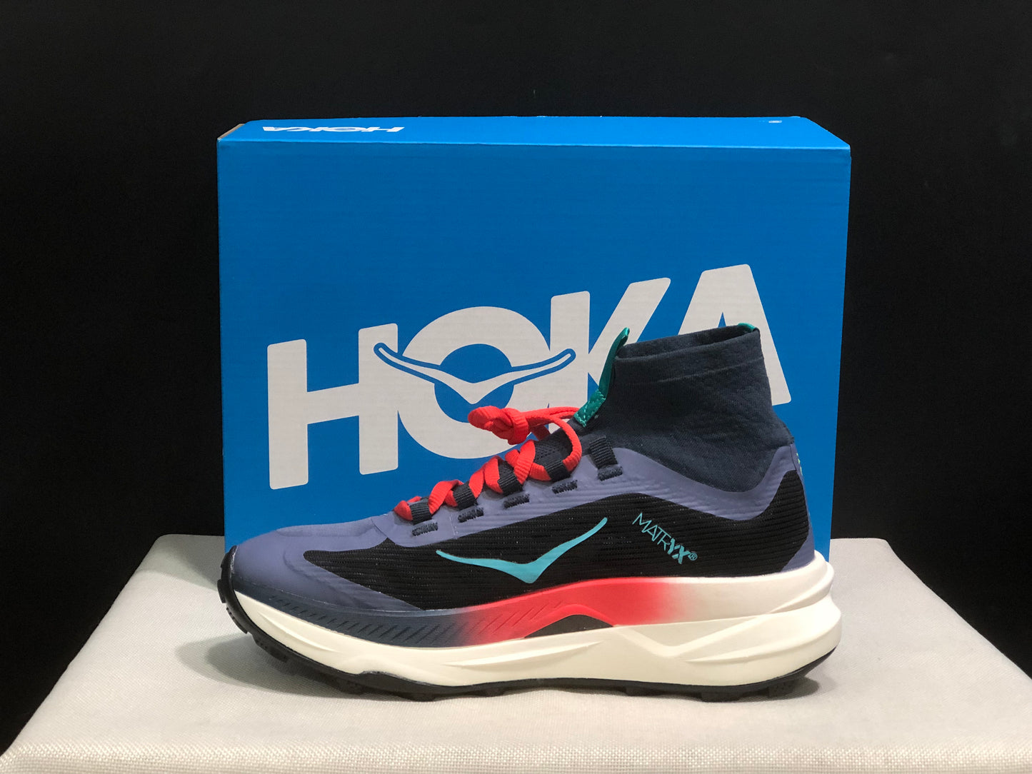 Hoka One One Tecton X 3 Comfortable High-top Running Shoes Sneakers Purple