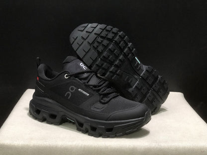 On Running Cloudrock Low WP Hiking Outdoor Shoes All Black